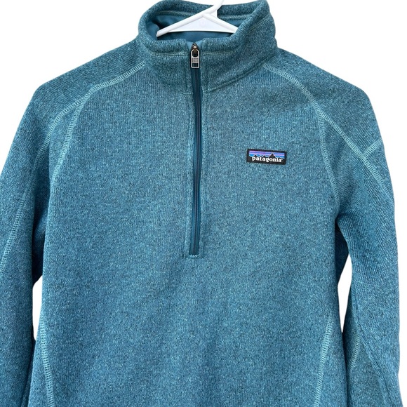 Patagonia Better Sweater Half Zip Fleece Pullover - Size XS - Teal - Picture 4 of 10